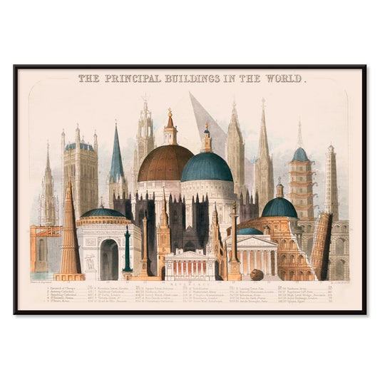 , with black aluminium frame on white background