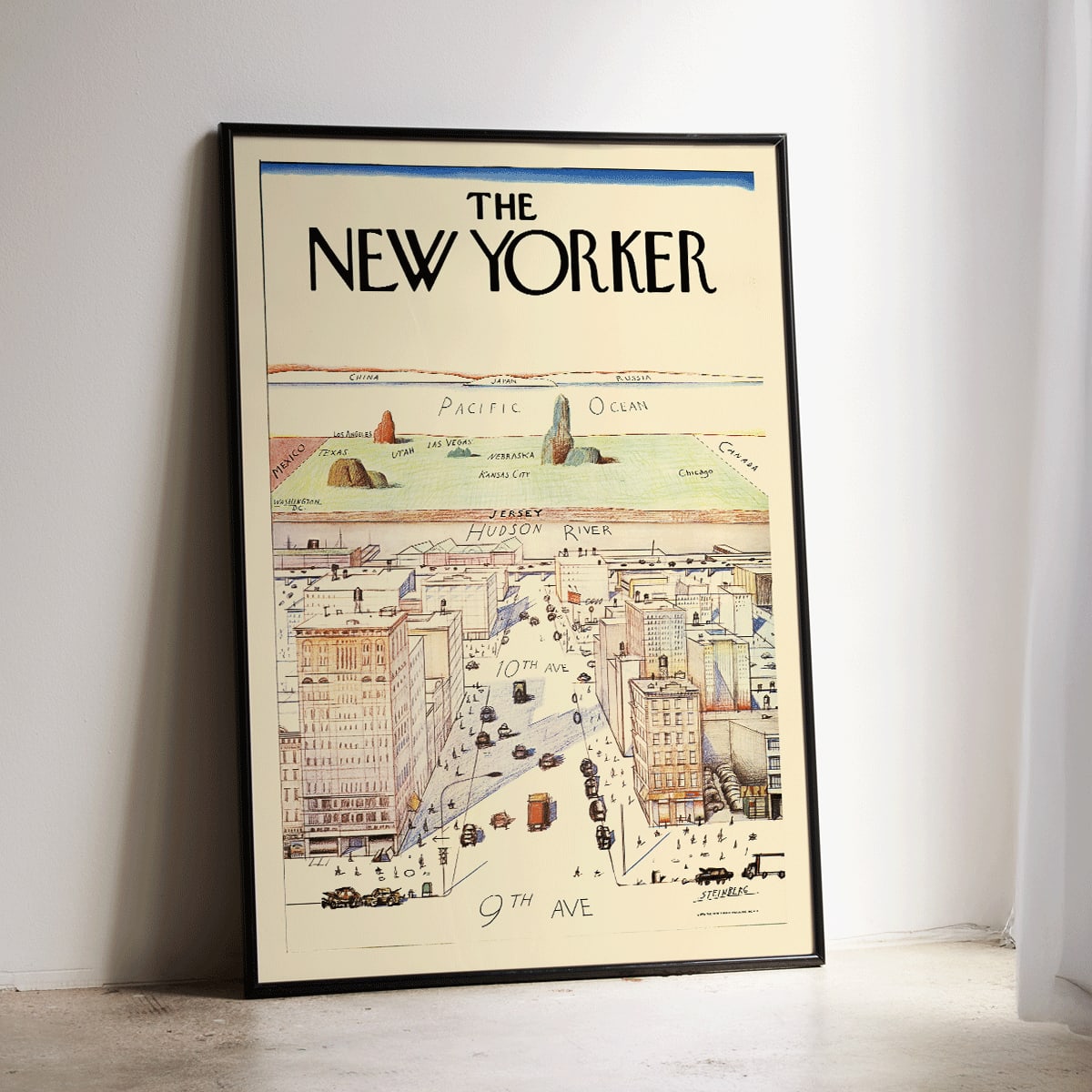 Póster | The New Yorker, New York, Saul Steinberg | MORYARTY