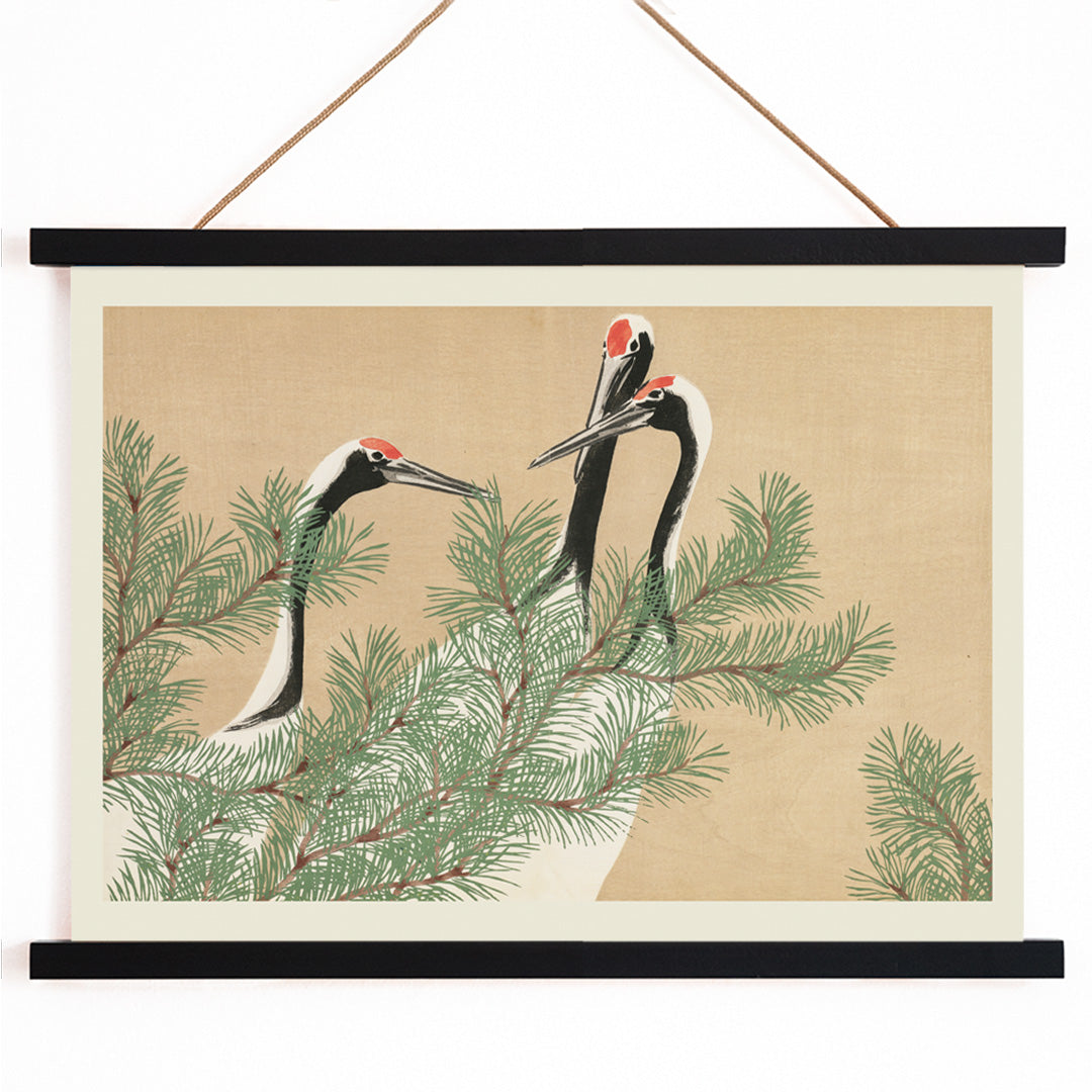 , with wooden magnetic frame on white background