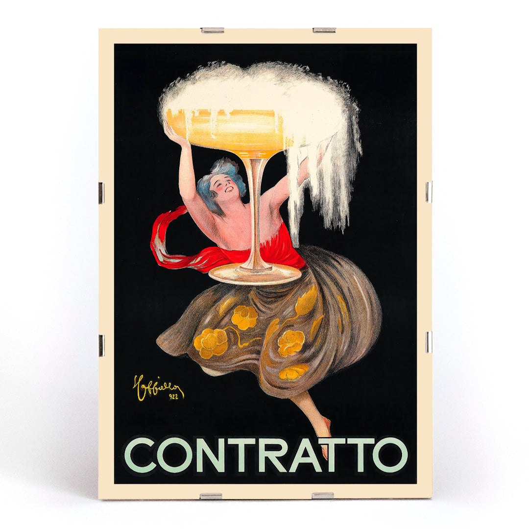 , framed and displayed in modern living room decor