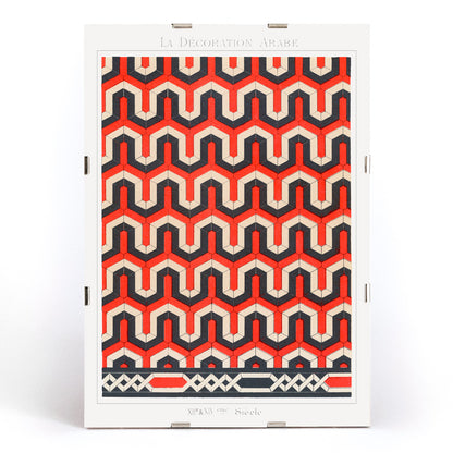 , framed and displayed in modern living room decor