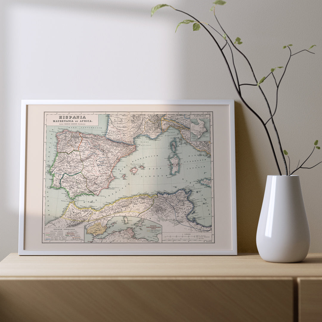 , framed and displayed in home decor