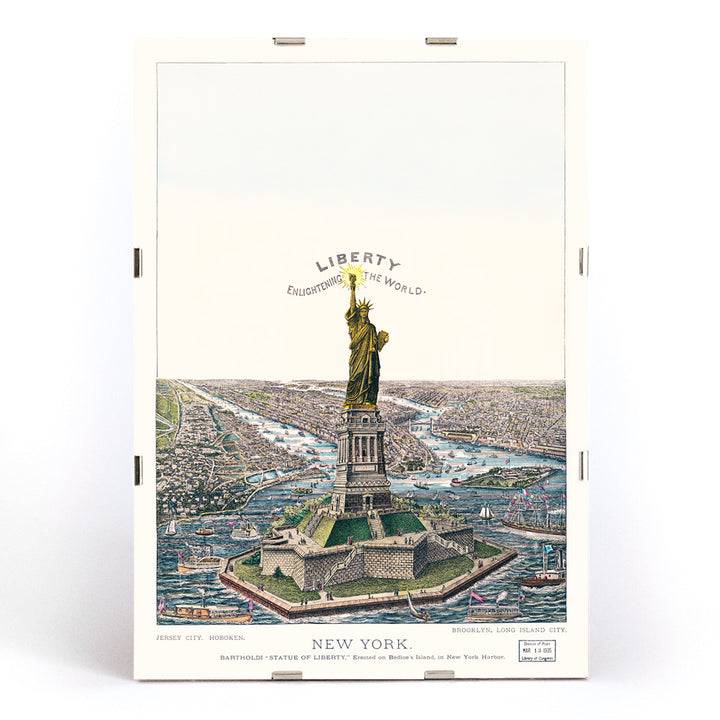 , framed and displayed in modern living room decor