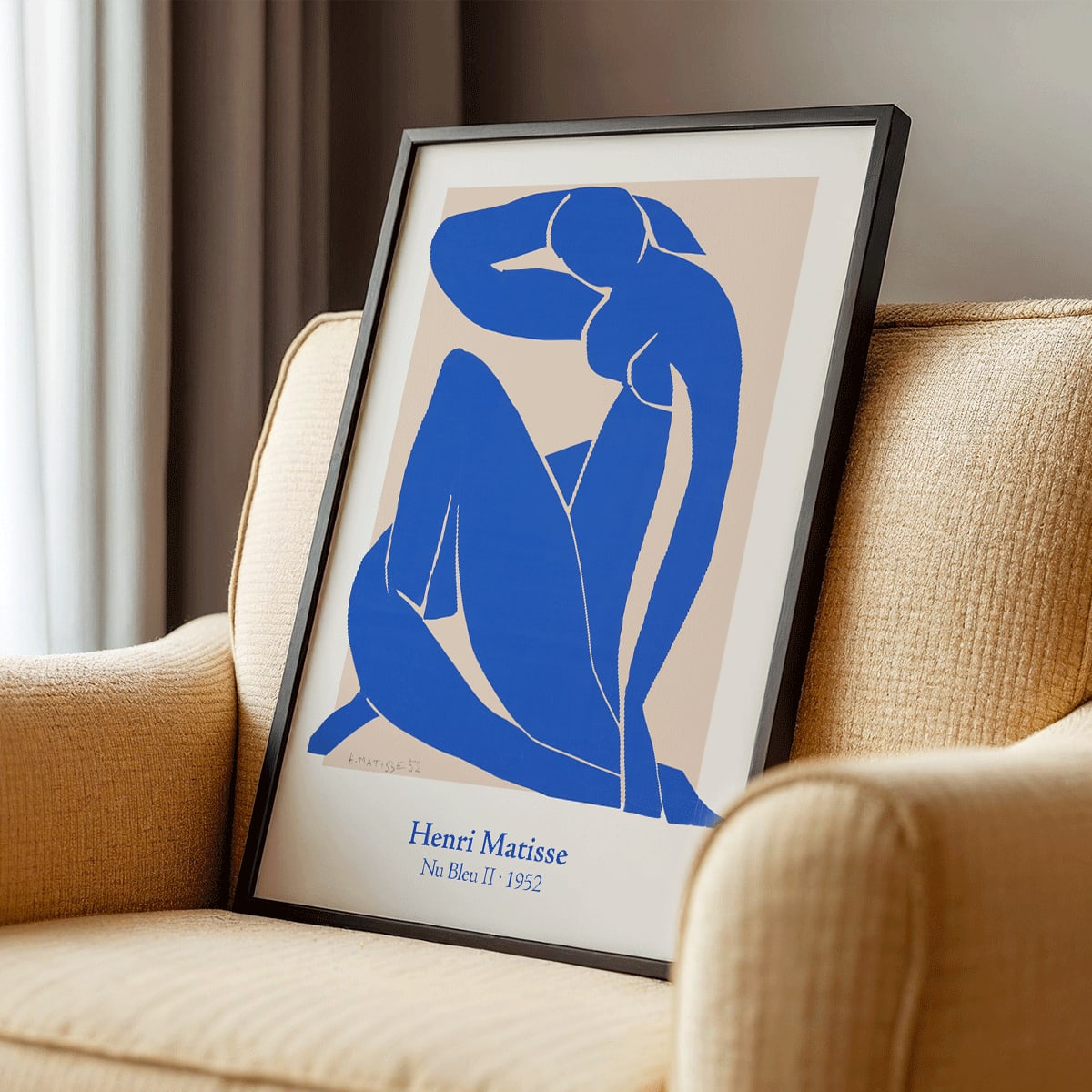 Póster | Nu Bleu II por Henri Matisse (1952) | MORYARTY