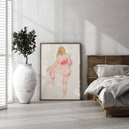 , framed and displayed in home decor