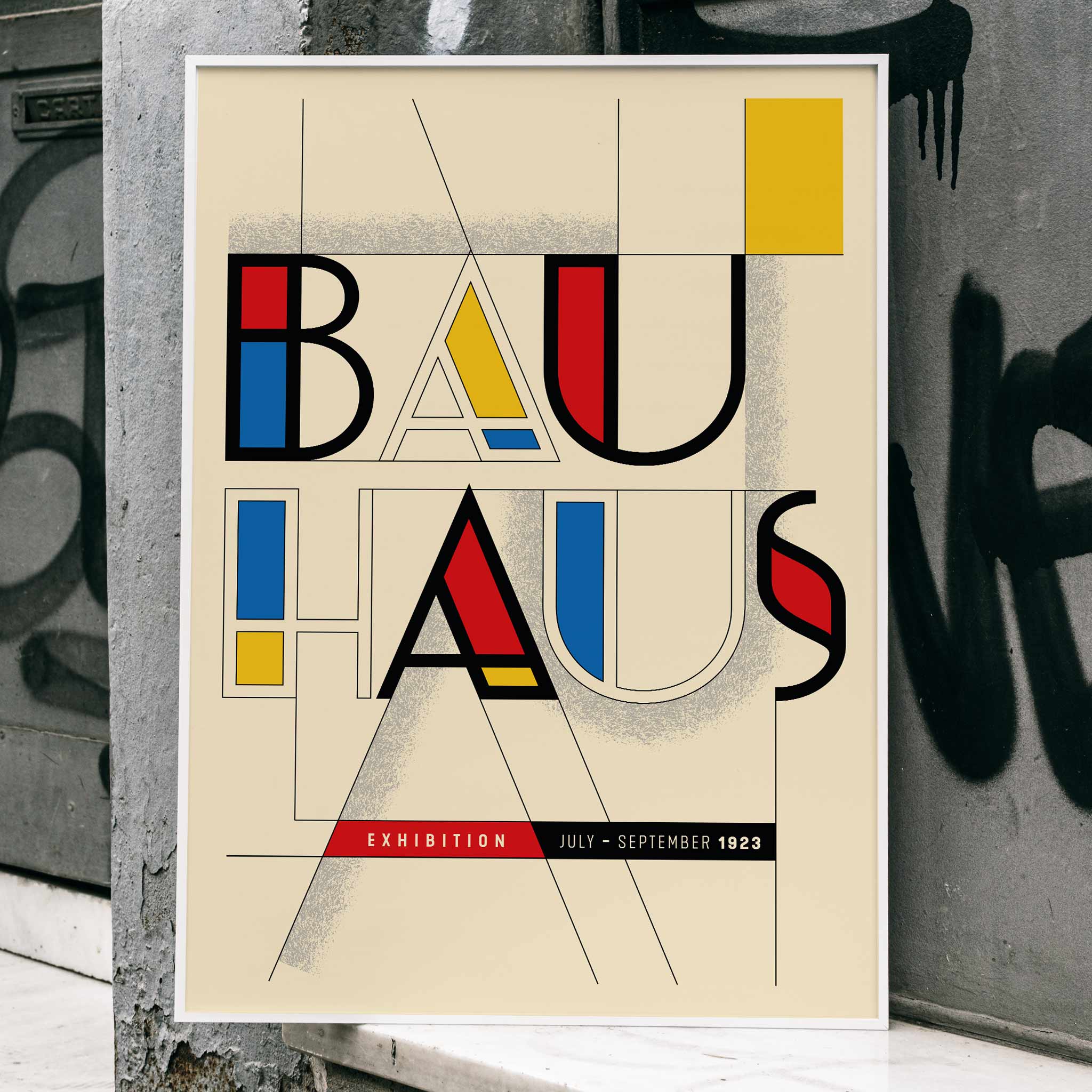 【 Bauhaus-作品No.14-1】 アートポスター／500×400 poster-MIN14-bauhaus-
