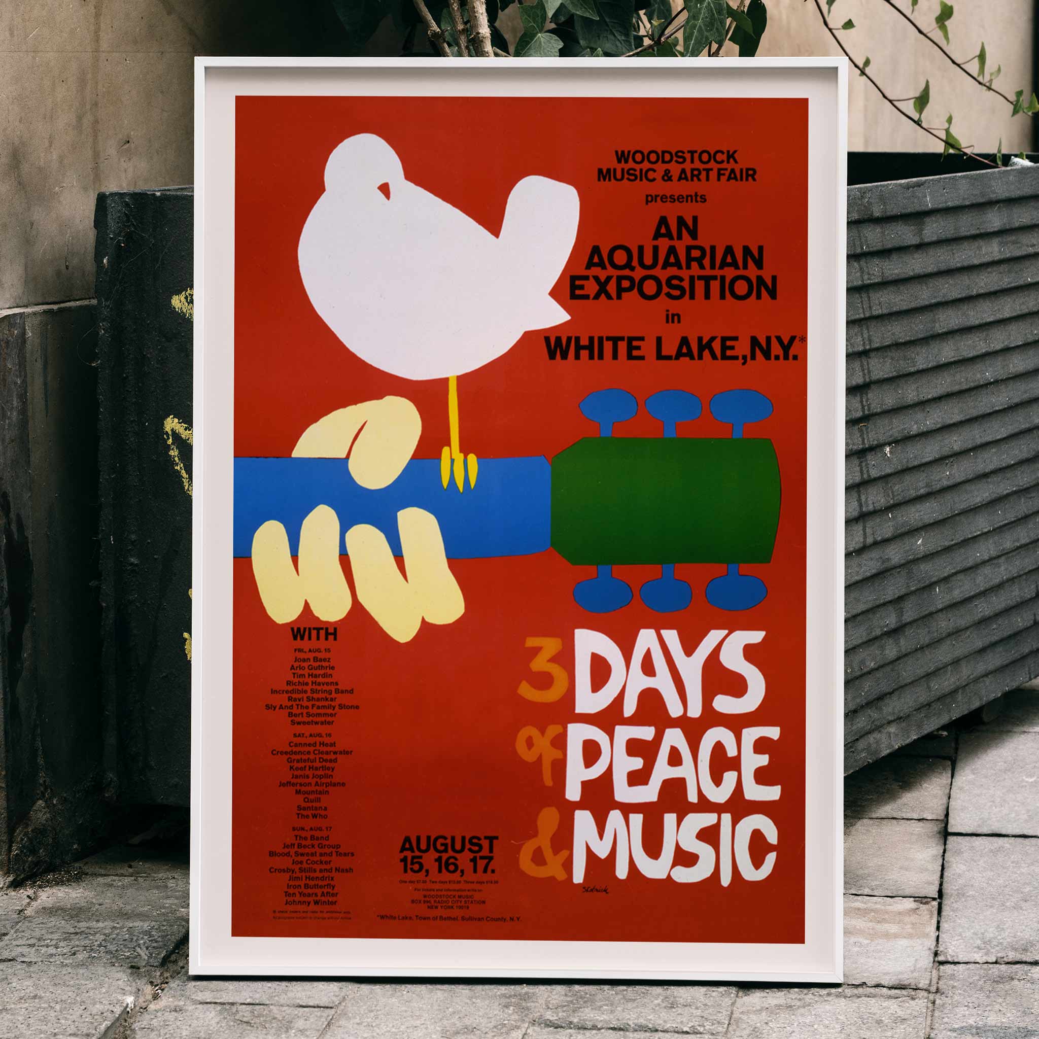 audio active ポスター Póster | Woodstock Exposición Aquariana 1969 | MORYARTY