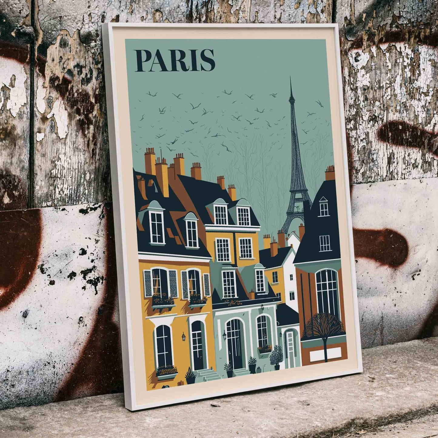 , framed and displayed in home decor