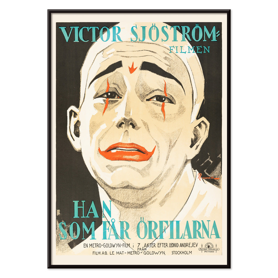 , with black aluminium frame on white background