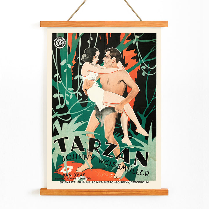 , with wooden magnetic frame on white background