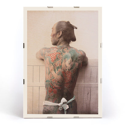 , framed and displayed in modern living room decor