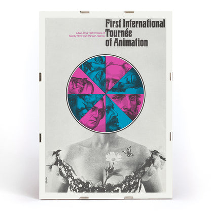 , framed and displayed in modern living room decor